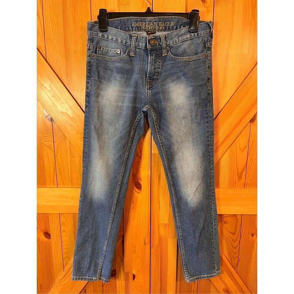 AMERICAN EAGLE OUTFITTERS 28x28 Core Flex Skinny Men Denim Blue Jean (1812)